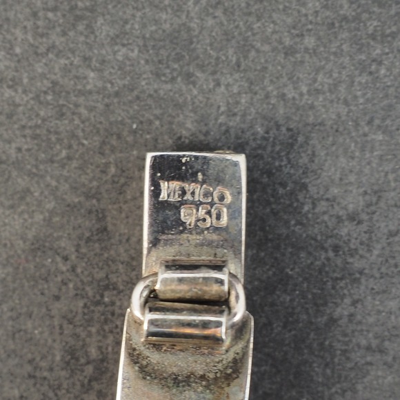 Mexico 925 Sterling Silver Red Jasper Inlay Omega Necklace Bracelet Earrings Set - Picture 11 of 16